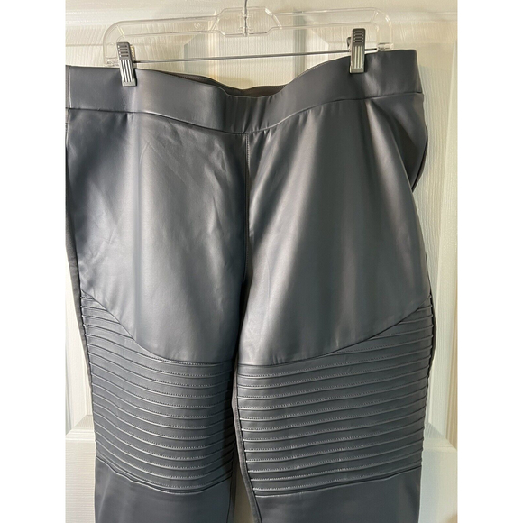 DG2 Diane Gilman Women’s Faux Leather Leggings Size XL  NWT - Picture 2 of 8